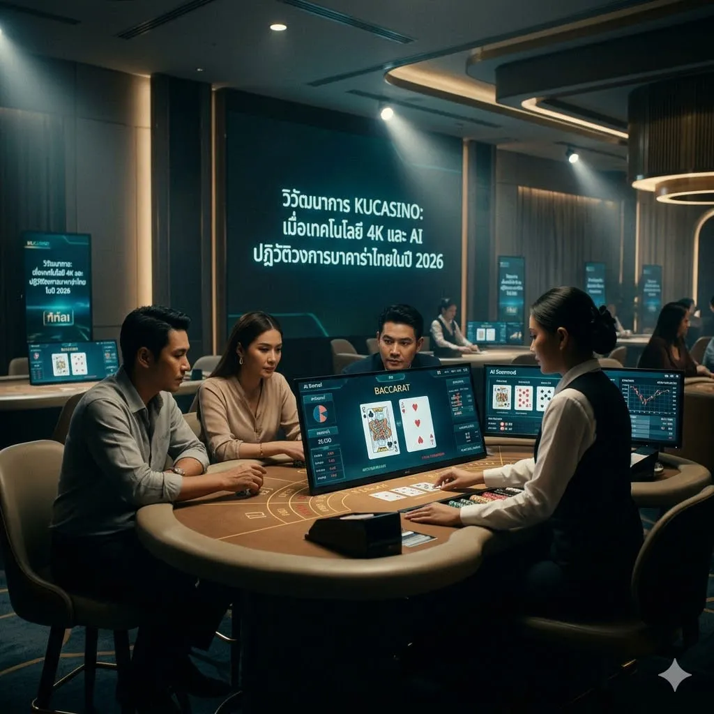 วิวัฒนาการ KUCASINO: เมื่อเทคโนโลยี 4K และ AI ปฏิวัติวงการบาคาร่าไทยในปี 2026