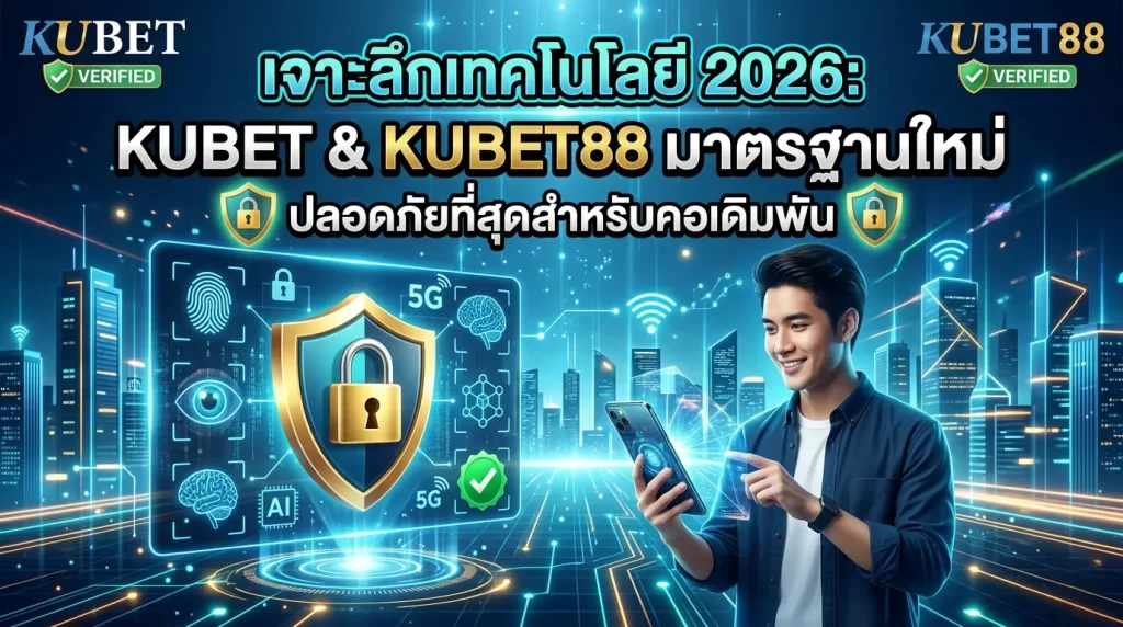 เจาะลึกเทคโนโลยี 2026: ทำไม KUBET และ KUBET88 จึงเป็นมาตรฐานใหม่ที่ปลอดภัยที่สุดสำหรับคอเดิมพัน