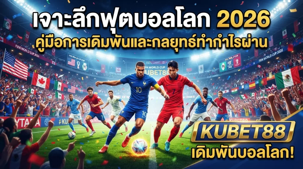 เจาะลึกฟุตบอลโลก 2026: คู่มือการเดิมพันและกลยุทธ์ทำกำไรผ่าน KUBET88